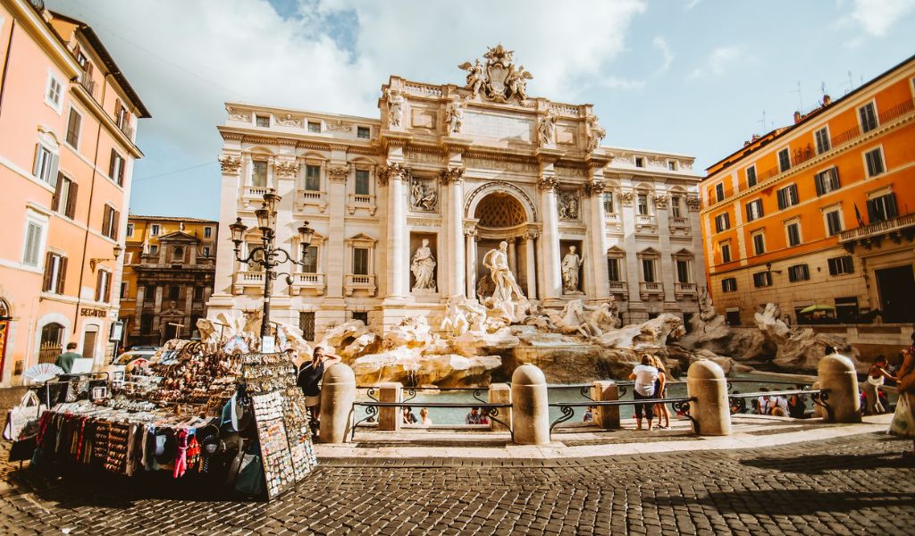 One of the best places in Rome to visit is the Trevi Fountain.