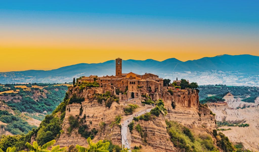 The Civita di Bagnoregio is one of the most beautiful town in Italy also known as The Dying City