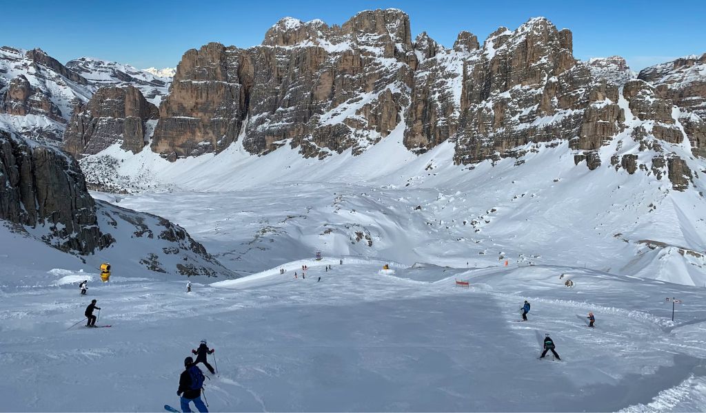 During winter Cortina d'Ampezzo is a perfect place for ski.