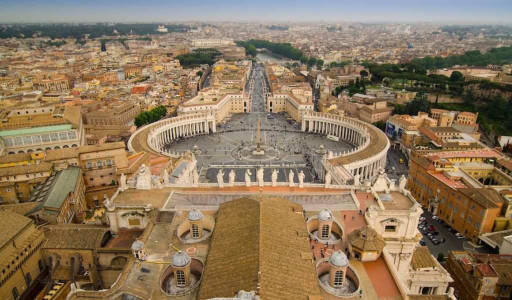 Aerial View of Vatican City