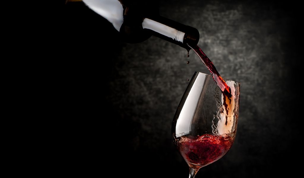 Luxury wine in italy