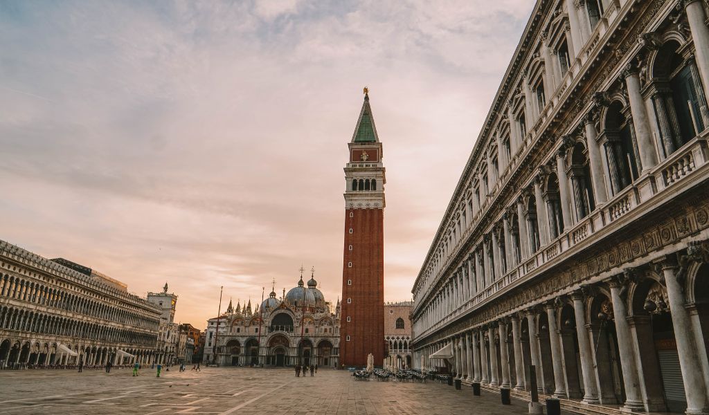 Piazza San Marco photographed by a couple who are taking a private tour of Venice