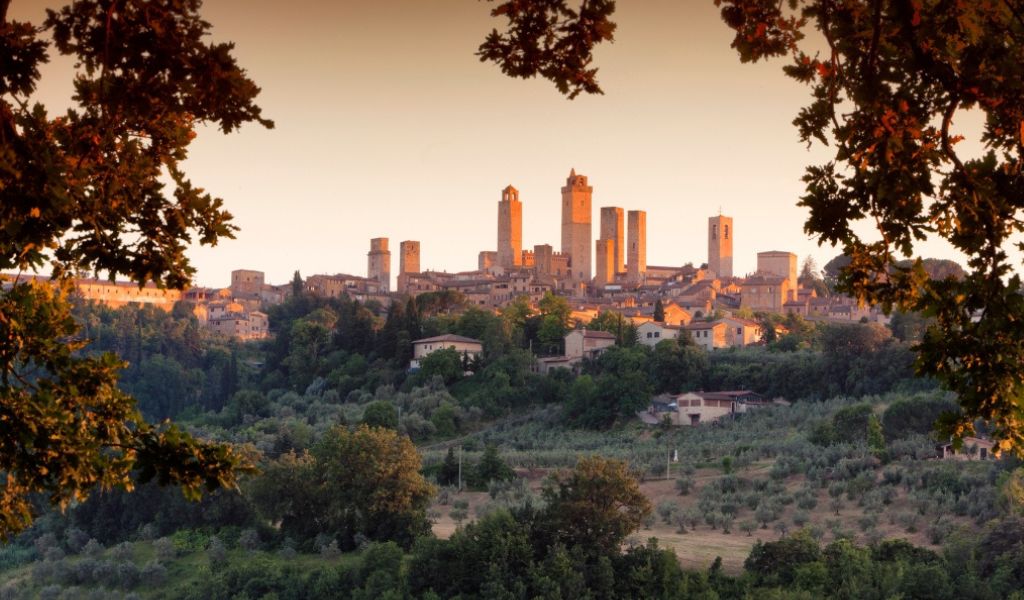 A beautiful medieval and historical towers in San Gimignano