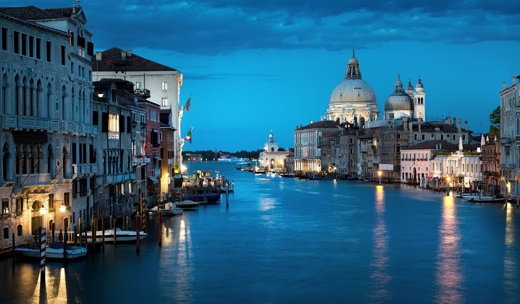 The beautiful view of Venice in the early morning